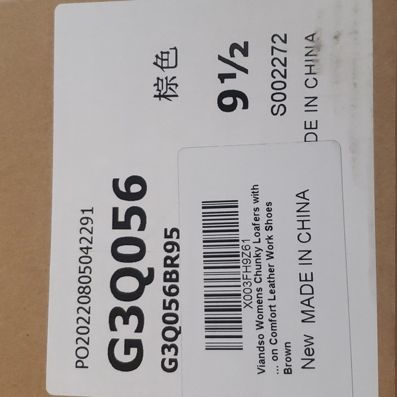 Viandso Platform Chain Round Toe Chunky Penny Loafers Tan Size 9.5 - Picture 8 of 8